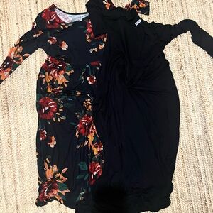 Floral Black Women's Top